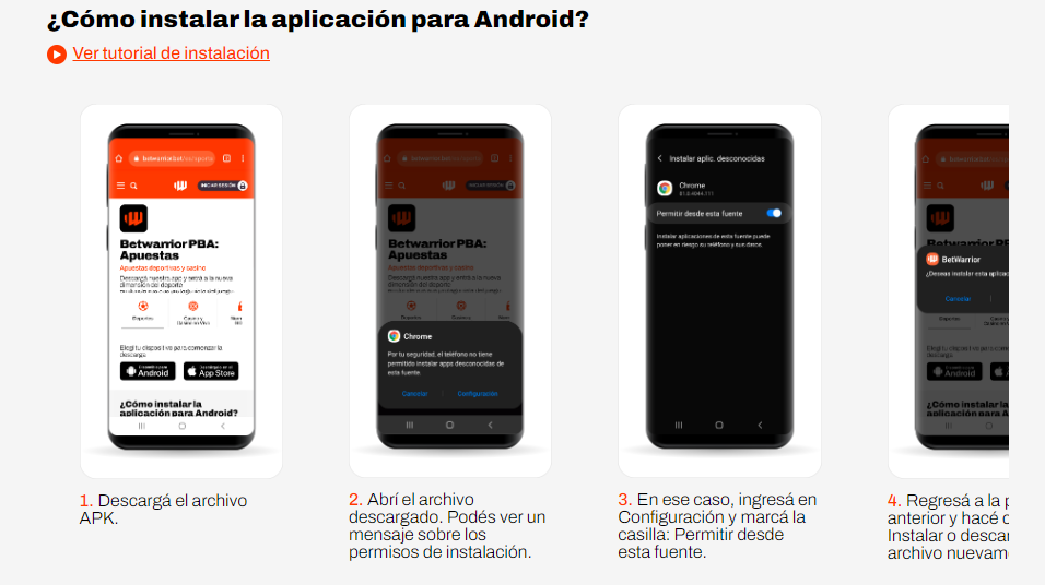betwarrior app android